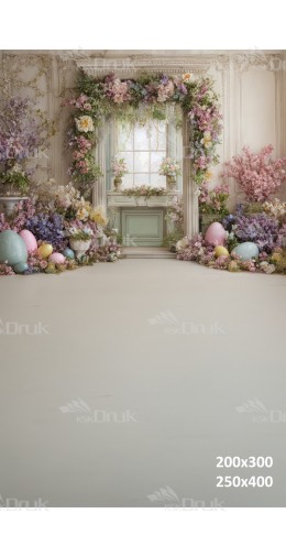 Tło fotograficzne „Kwiatowe okno” | E_718